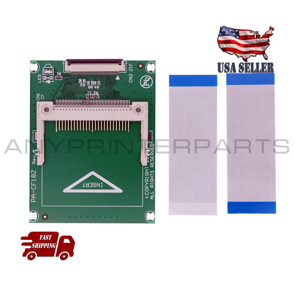Picture of 1.8" Compact Flash CF Memory Card to CE ZIF SSD HDD Adapter with 2 Cables